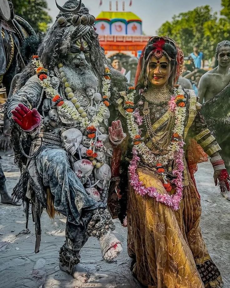 Maha Shivratri in Varanasi — the queue outside Kashi Vishwanath before dawn, marigolds and water vessels